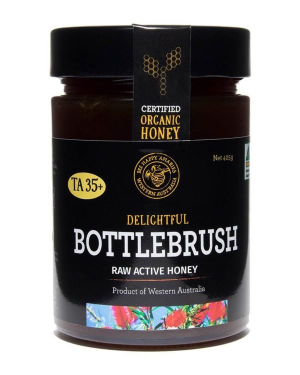 Organic Raw Bottlebrush Honey T/A 35+